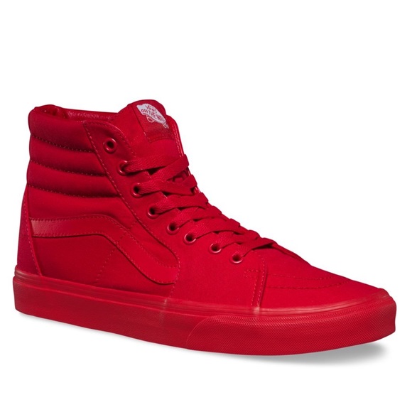 all red mono vans